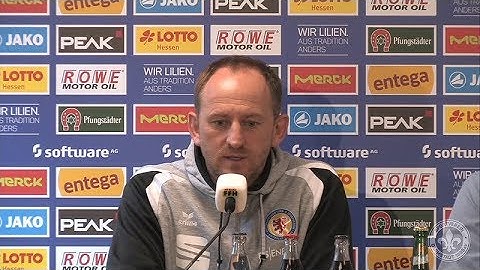 Pressekonferenz nach dem Spiel gegen den SV Darmstadt