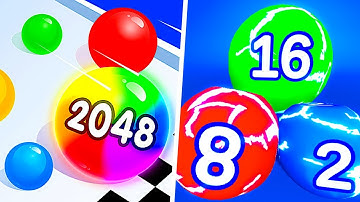 Satisfying Mobile Games: Melty Bubble , Ball Merge Blob 2048 - Number Game Max Level