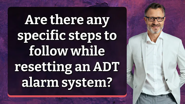 Are there any specific steps to follow while resetting an ADT alarm system?
