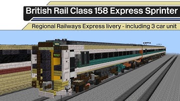 Minecraft Regional Railways Class 158 Express Sprinter tutorial
