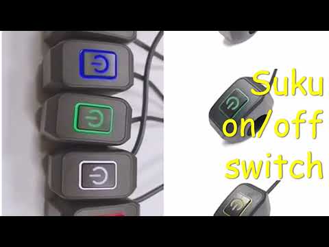 12v Motorcycle Handlebar Waterproof on/off SUKU Switch Button With Led Light ।। সুকু সুইচ ।।