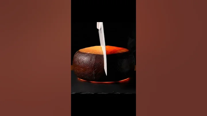 Gooey Lava Eruption from a Cheese Wheel 🧀🔥#asmr #shorts #satisfying