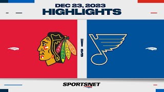 NHL Highlights | Blackhawks vs. Blues - December 23, 2023