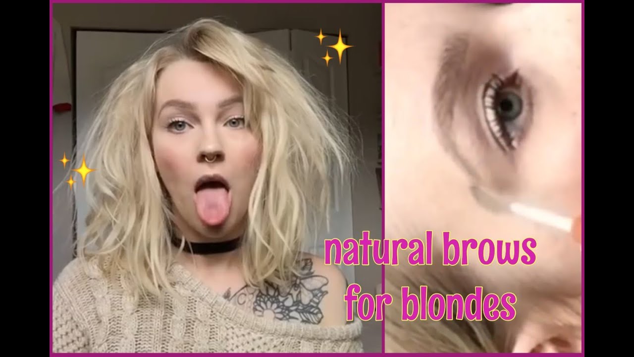 Natural Blonde Brow Tutorial YouTube