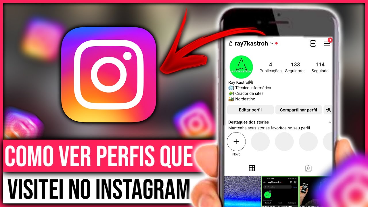 COMO VER OS PERFIS QUE VISITEI NO INSTAGRAM - YouTube