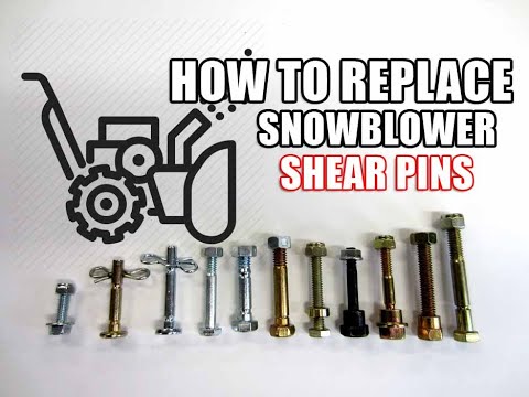 Video: May shear pin ba ang mga single stage snow blower?