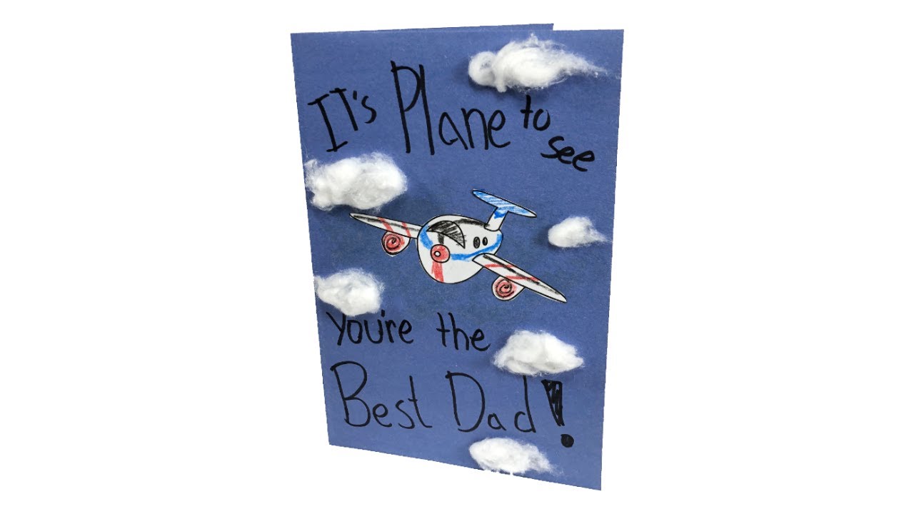 How To Create A Plane Father's Day Pun Card Tutorial