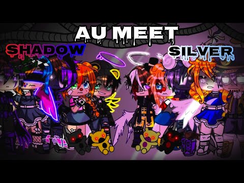 AU meet // Collab // Shadows Glitch -0- & Silvermoon Kasumi