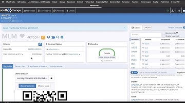 Transferencia de MLM desde Southxchange a Cartera Núcleo MKtcoin (Core Wallet)
