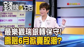 《最樂觀瑞銀轉保守! 壽險6月掀賣股潮?》【錢線百分百】20240529-1│非凡財經新聞│