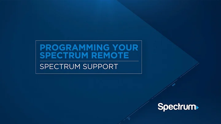 Programming Your Spectrum Remote