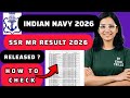 indian navy ssr mr result 2026 | agniveer navy ssr mr result 2026