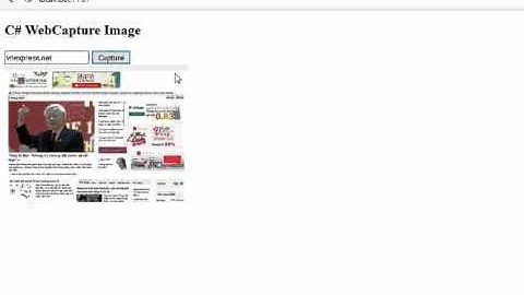 web content capture image c# source code