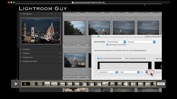 Customizing the Lightroom 5 Identity Plate for Text