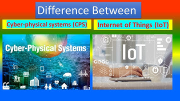 Difference Between  Cyber-physical systems (CPS)  and Internet of Things (IoT)