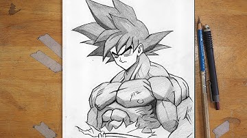How to draw Goku Strongest Form | Anime Drawing Step by Step