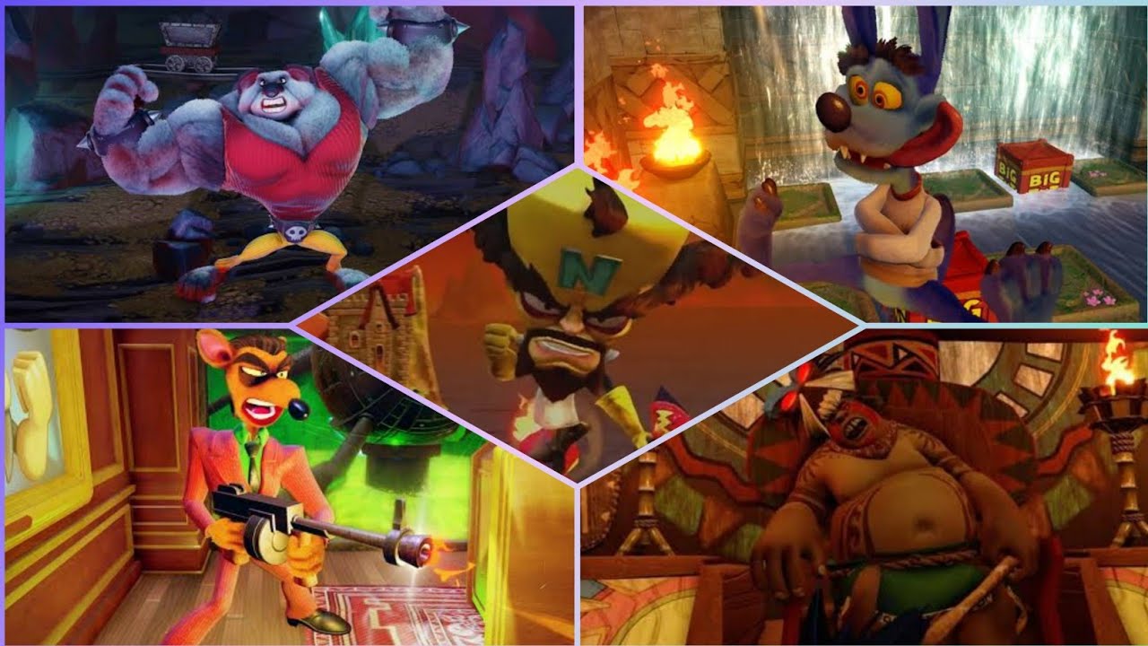 Crash bandicoot 1 N. Sane Trilogy All Bosses / Ending YouTube