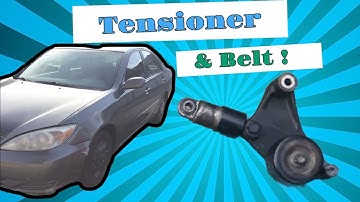 Toyota Camry tensioner and S belt replacement DIY 2002-2006 EASY FAST