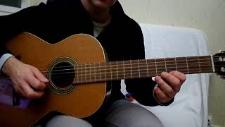 Video thumbnail of "Madonna - la isla bonita - solo guitar lesson - how to play  YouTube En Français"