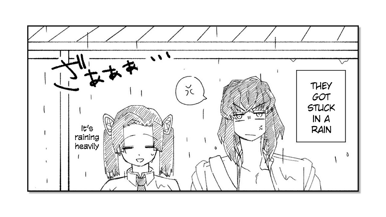 Inosuke Hashibira x Aoi Kanzaki Doujinshi - Rainy Day