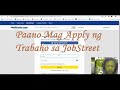 Paano Mag Apply ng Trabaho sa JobStreet