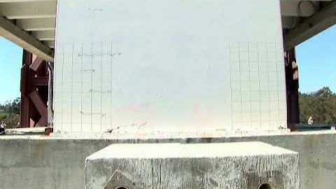 NEES UCSD PCI Berkeley MCE   South wall overview 6 20 08