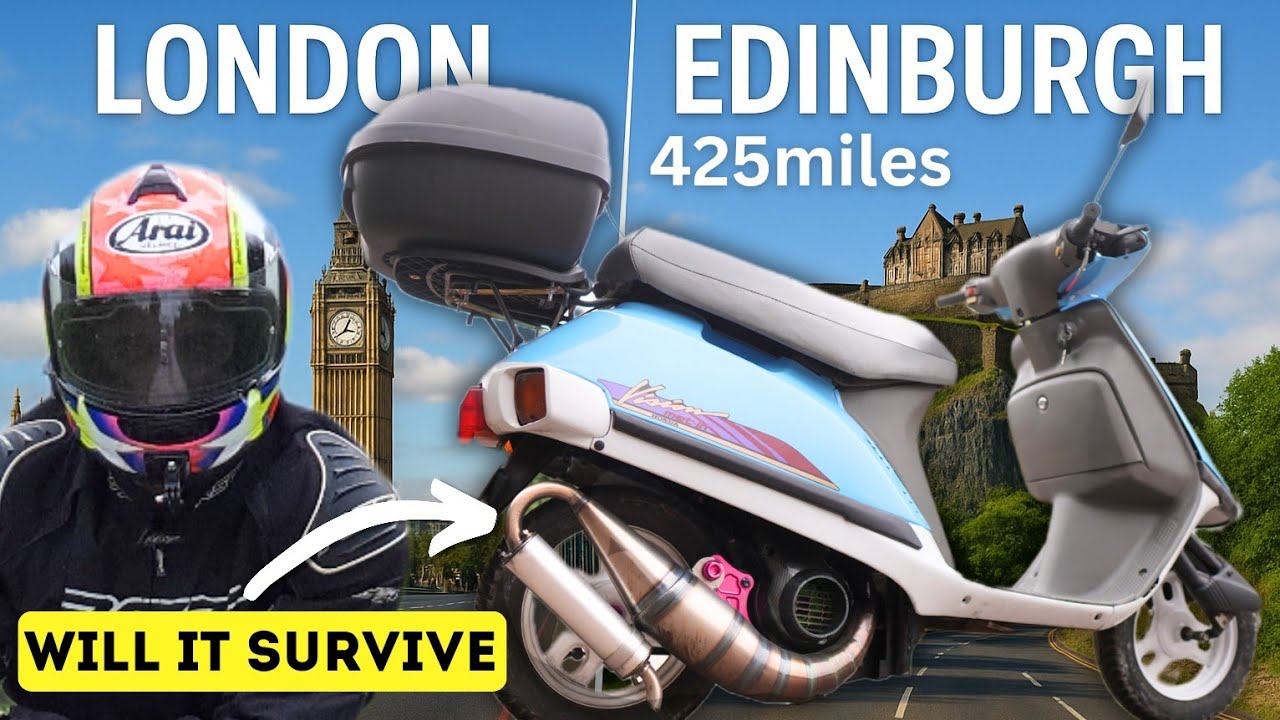I ATTEMPT TO RIDE MY ALIEXPRESS RACE MOPED FROM LONDON TO EDINBURGH