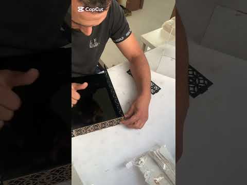 قطعة فنية فاخرة علبة سوداء مزخرفة أكريليك شفاف تصميم أكريليك فاخر  