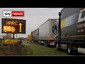 Brexit borders drive down lorry traffic