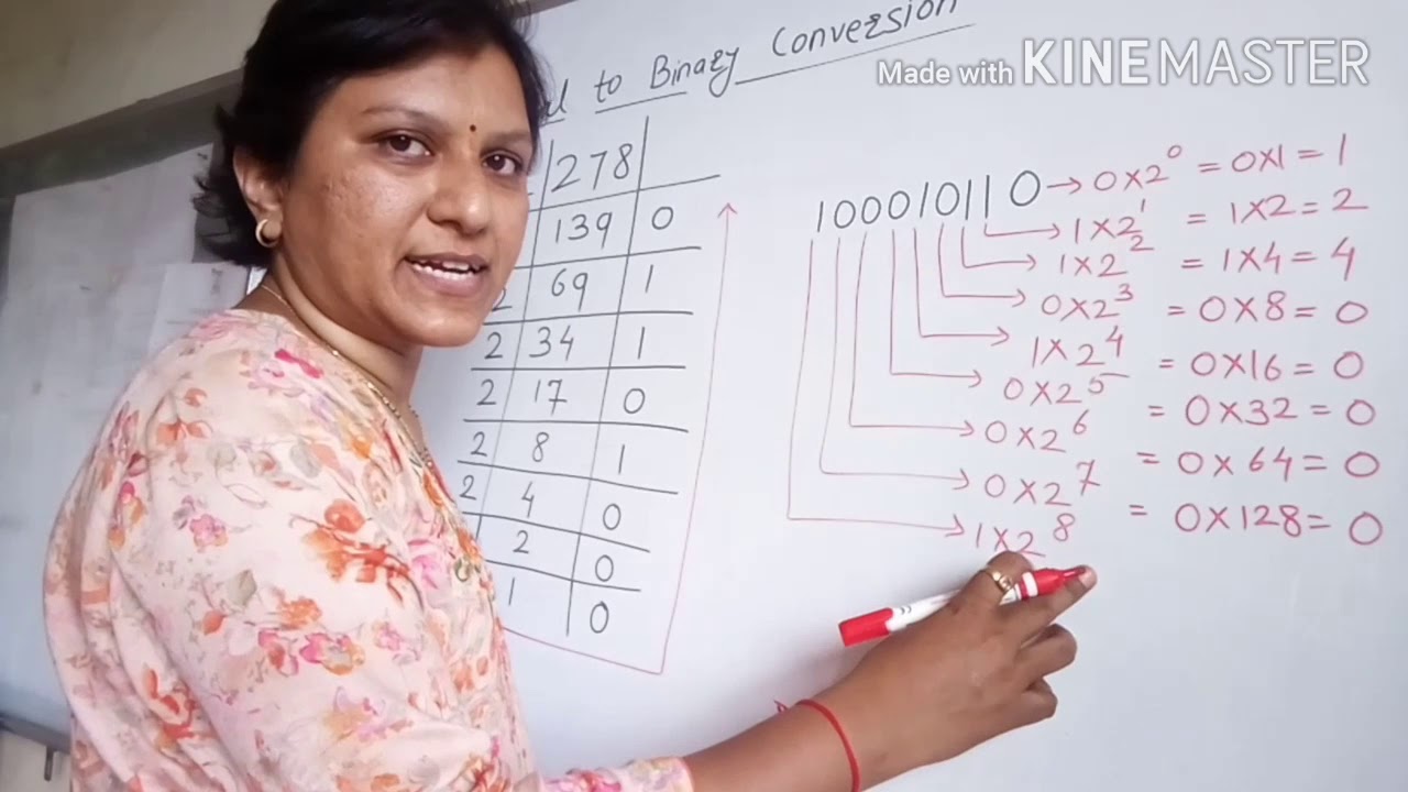 Class 7 - comp - Decimal to Binary conversion - YouTube