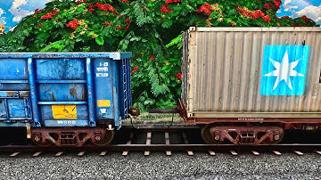 BCNA COUPLING SHIP CONTAINER TRAIN COACH I INDIAN TRAIN SIMULATOR 2024 I BUMPY RAILROAD I RAILWORK 3