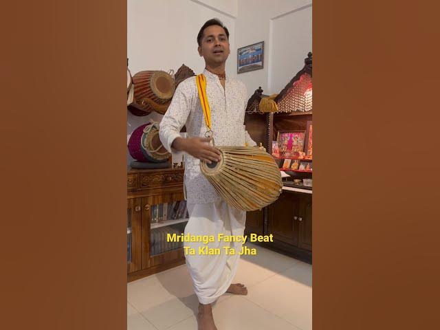 Mridanga Lesson Fancy Beat Tihai  #krishna #mridanga #iskcon #bhajan #kirtan