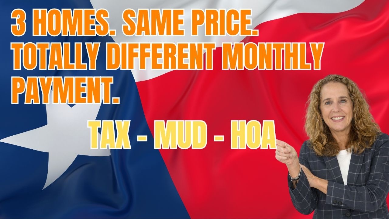 Три дома. Одна и та же цена. Совершенно разные ежемесячные платежи: Шугар-Лэнд, Ричмонд и Фулшер.