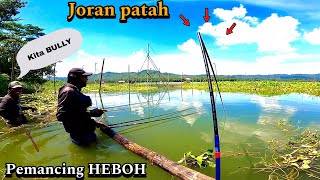 JORAN PATAH‼️PEMANCING LAIN HEBOH || mancing ikan nila di waduk karangkates