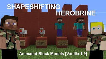 Minecraft | Shapeshifter Herobrine [animated block model]