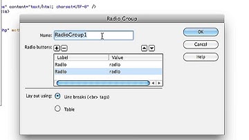 How to Create a Radio Button Group in Dreamweaver : Computer & Tech Topics