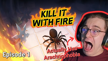 Idiot with Arachnophobia Kills Spiders! | Kill it With Fire Part 1