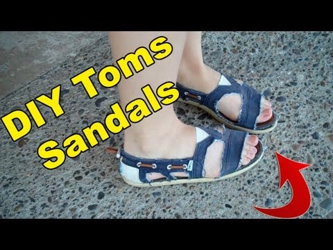 DIY Toms Sandals - The Haunting of Sunshine Girl