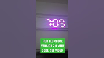 RGB LED CLOCK VERSION 2.0 WITH CODE#shortsvideo #shortsviral #rgbled #rgblight #arduinoproject