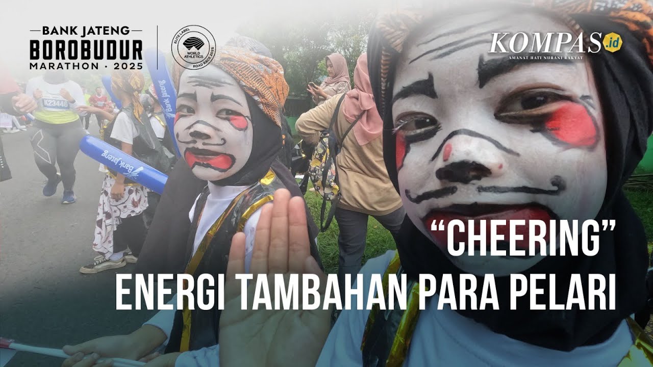Merawat Tradisi “Cheering” di Bank Jateng Borobudur Marathon 2025