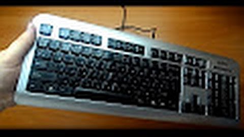 ВидеоУроки #13 - Чистка от Пыли и Грязи Простой Китайской Клавиатуры A4Tech LCDS-720