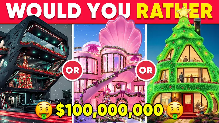 Would You Rather - Build your Dream $100,000,000 HOUSE 🏠🤑💸🤖 Quiz Galaxy