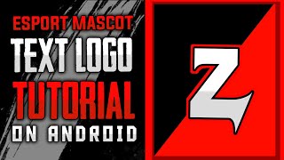 HOW TO MAKE ESPORT/MASCOT TEXT LOGO TUTORIAL ON ANDROID | VERY SIMPLE PROCESS |  ABHISHEK DESIGN screenshot 2