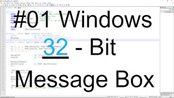 [#01] | FASM Windows 32-Bit Message Box
