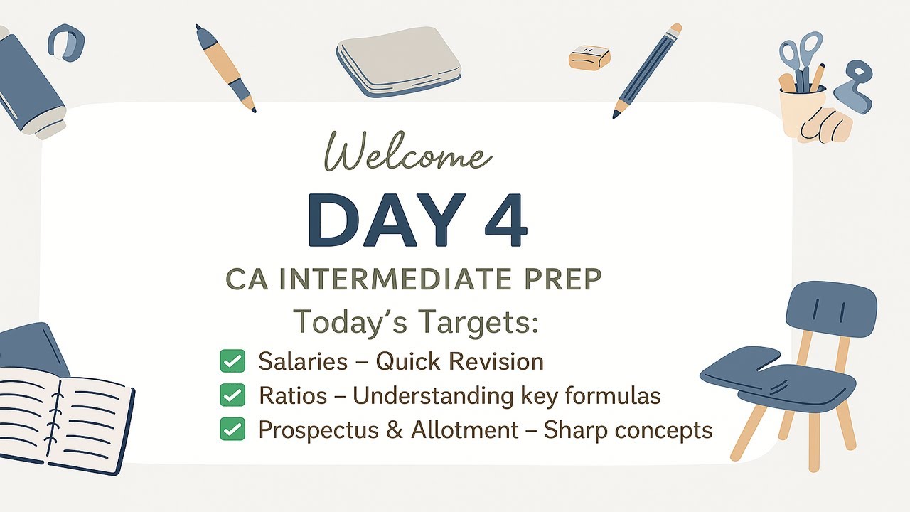 🚀 DAY 4 – CA Inter Prep Journey Begins! 🧠📚