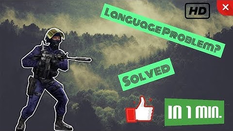 How to change language of counter strike condition zero