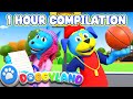 Doggyland  1 hour compilation    eat your veggies dreams  more kids songs  nursery rhymes