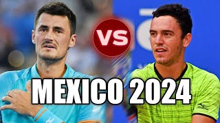 Goncalo Oliveira vs Bernard Tomic MEXICO 2024 Highlights