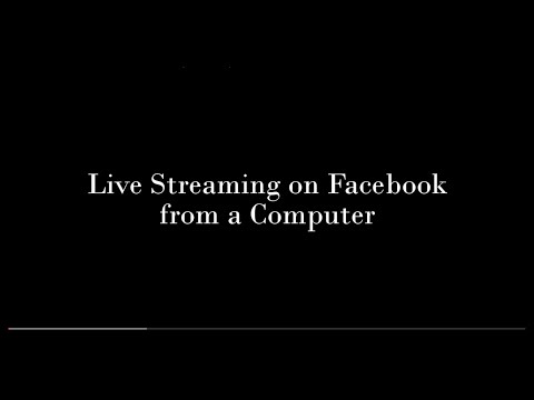 How to do facebook live from Computer (using OBS) | 2016