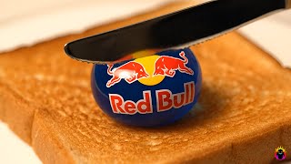Ai Spreading Brand Logos On Toast Spread Asmr Oddly Satisfying Food 4K, No Talking